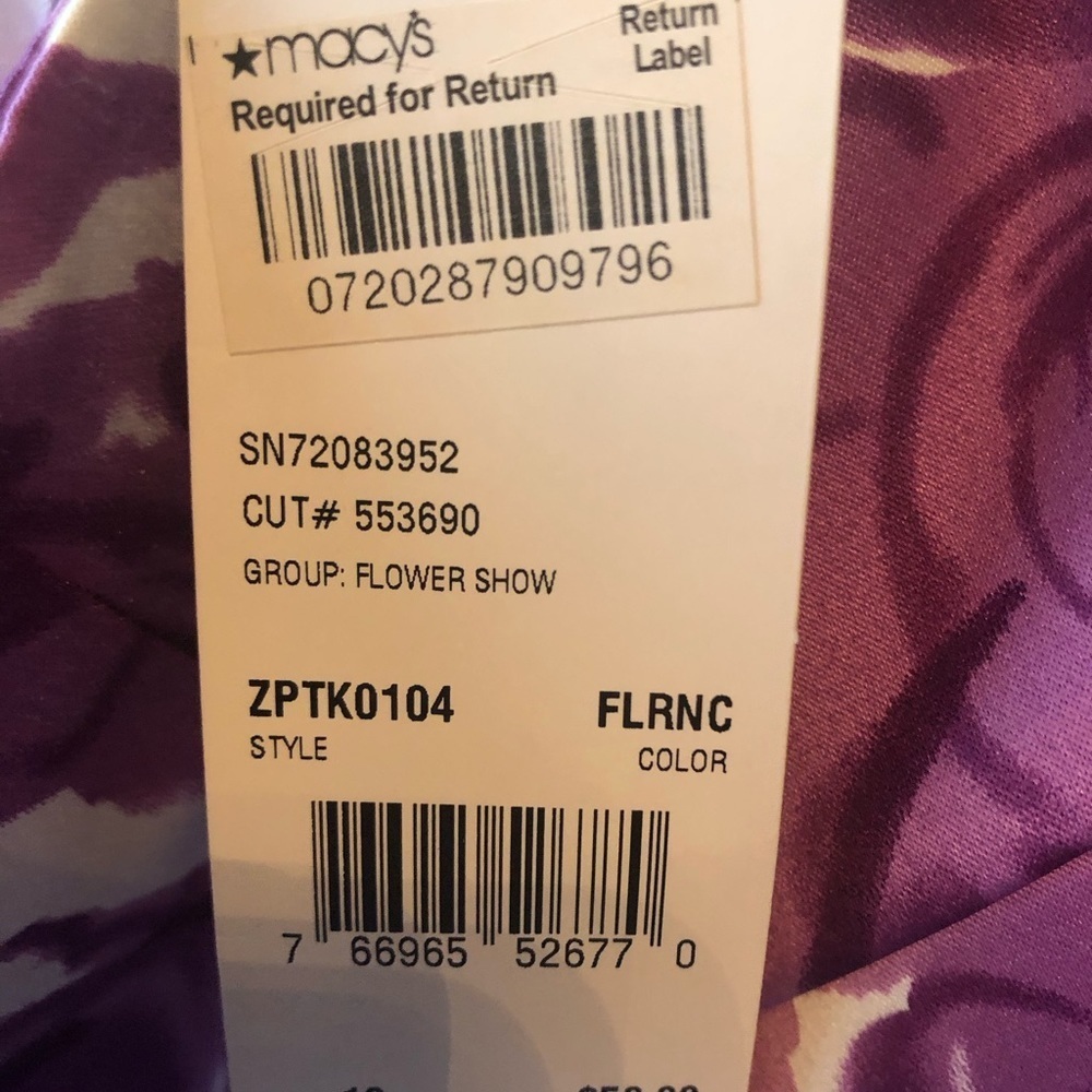 Gorgeous “Flower Show” NY Collection Roses Skirt from Macy’s- NWT Size 18 - Picture 9 of 11